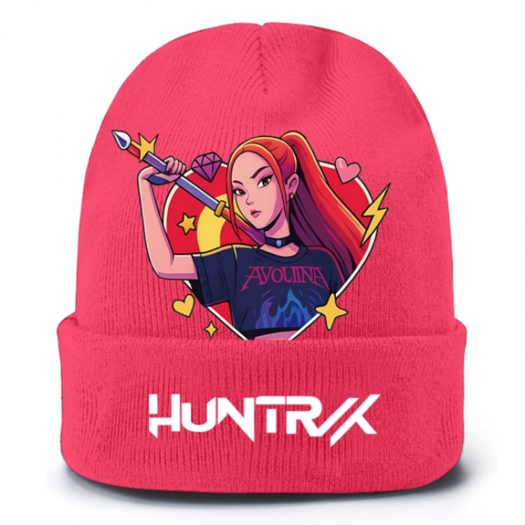 K-Pop Demon Hunters Anime peripheral colorful knitted hat