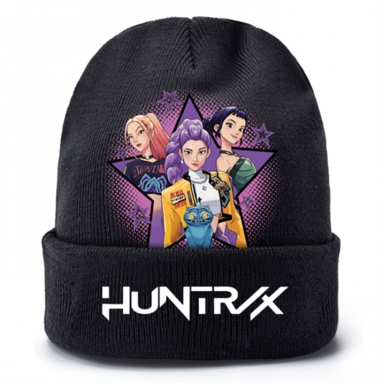 K-Pop Demon Hunters Anime peripheral colorful knitted hat