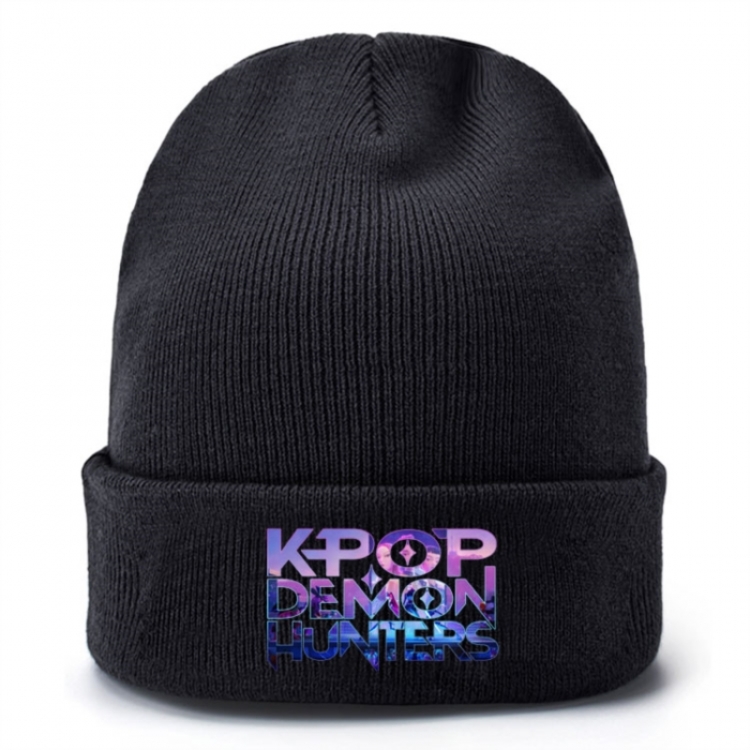 K-Pop Demon Hunters Anime peripheral colorful knitted hat
