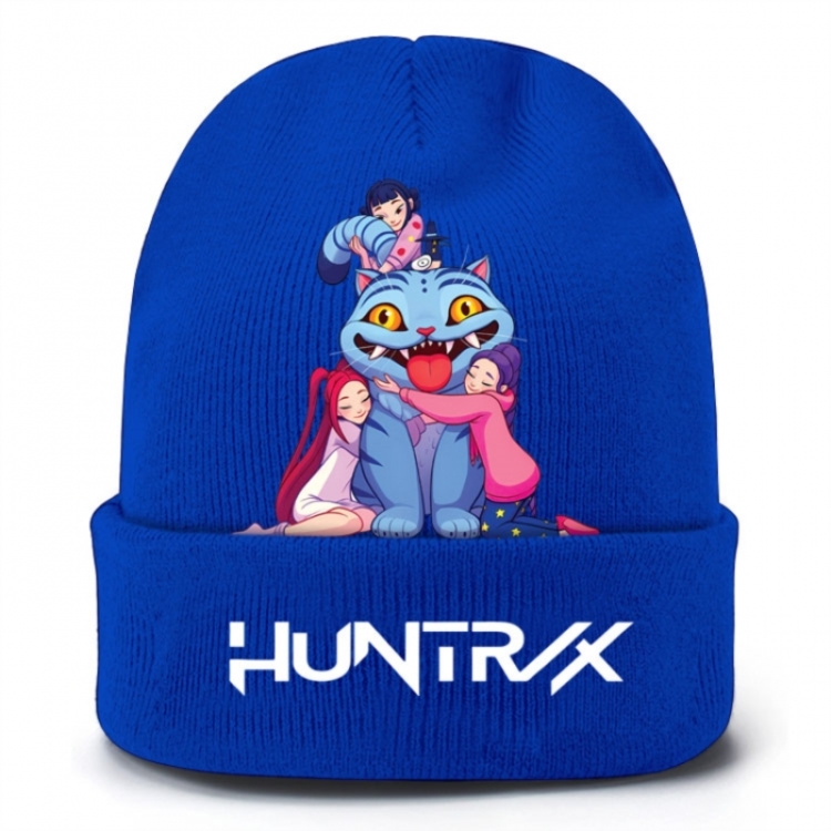 K-Pop Demon Hunters Anime peripheral colorful knitted hat