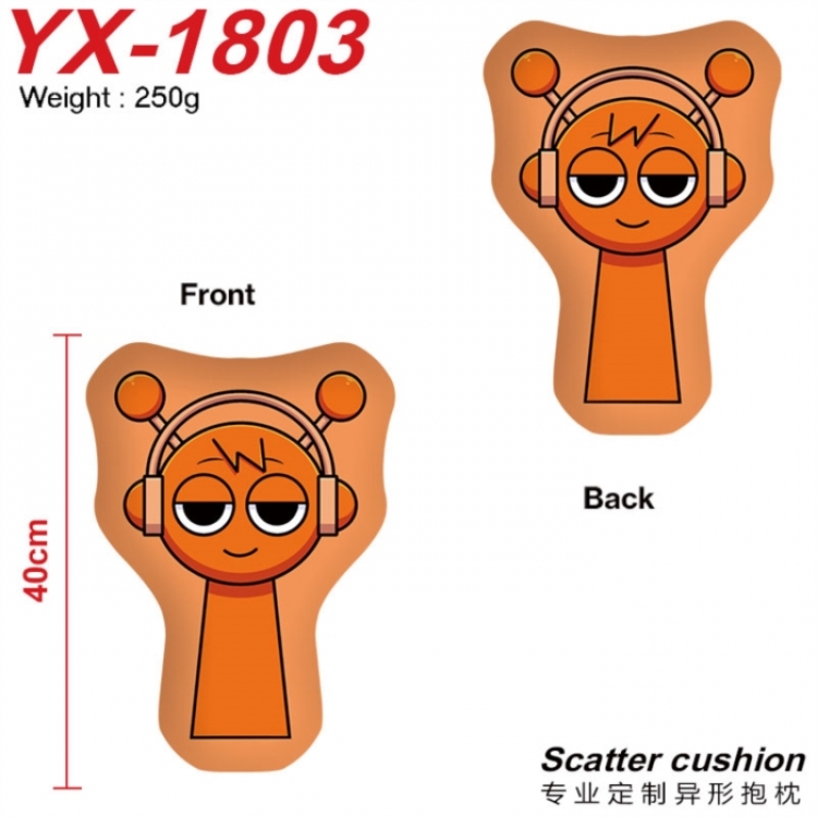 Sprunki Anime Alien Double sided Printed Pillow 40cm