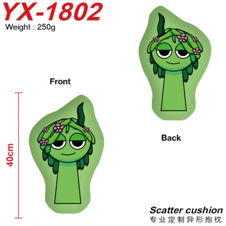 Sprunki Anime Alien Double sided Printed Pillow 40cm