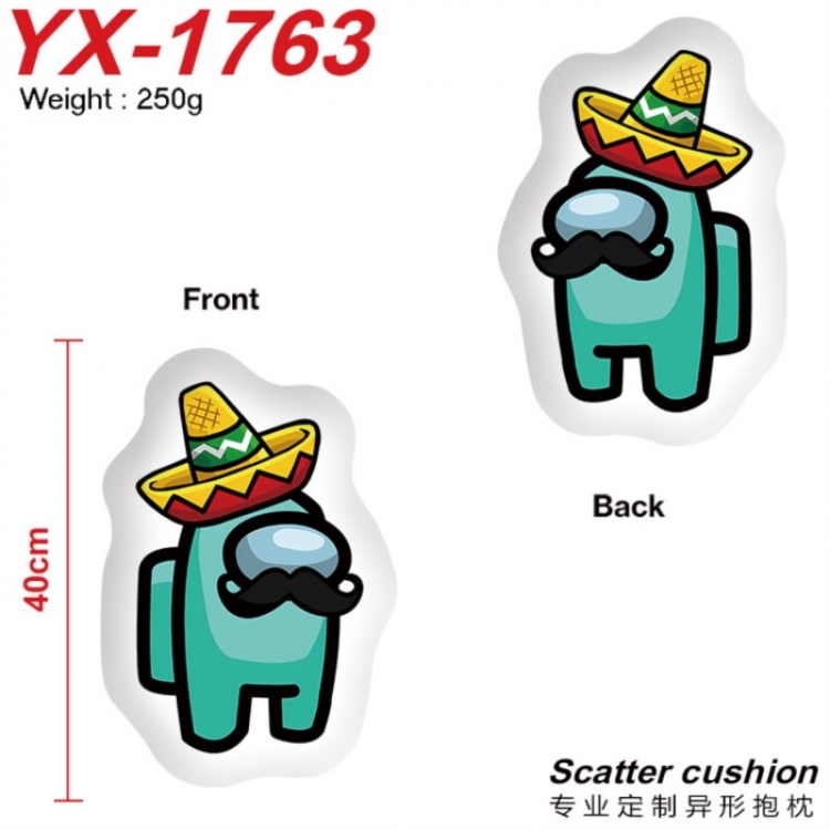 Among us Anime Alien Double sided Printed Pillow 40cm