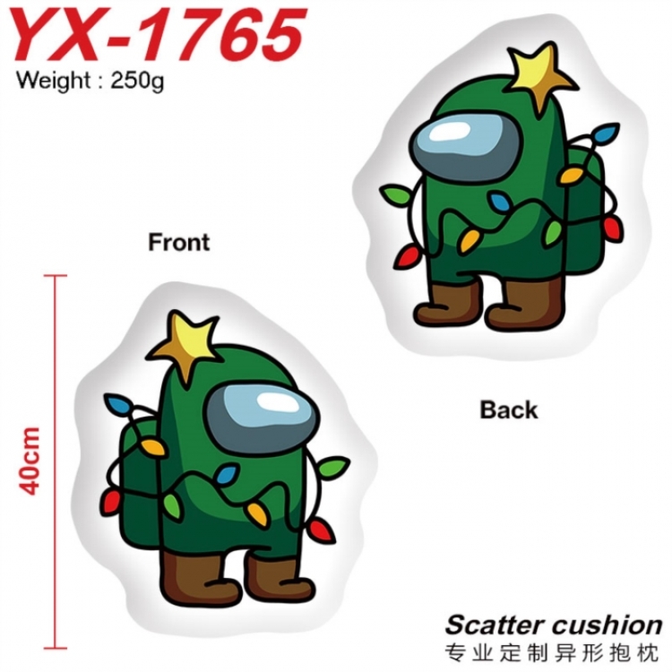 Among us Anime Alien Double sided Printed Pillow 40cm