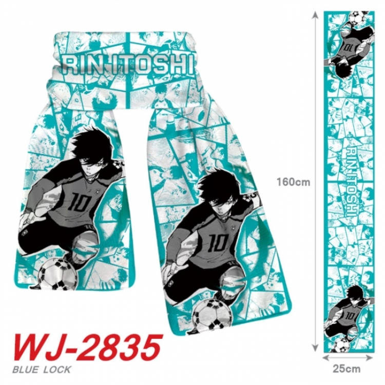 BLUE LOCK Anime Plush Impression Scarf Neck 25x160cm