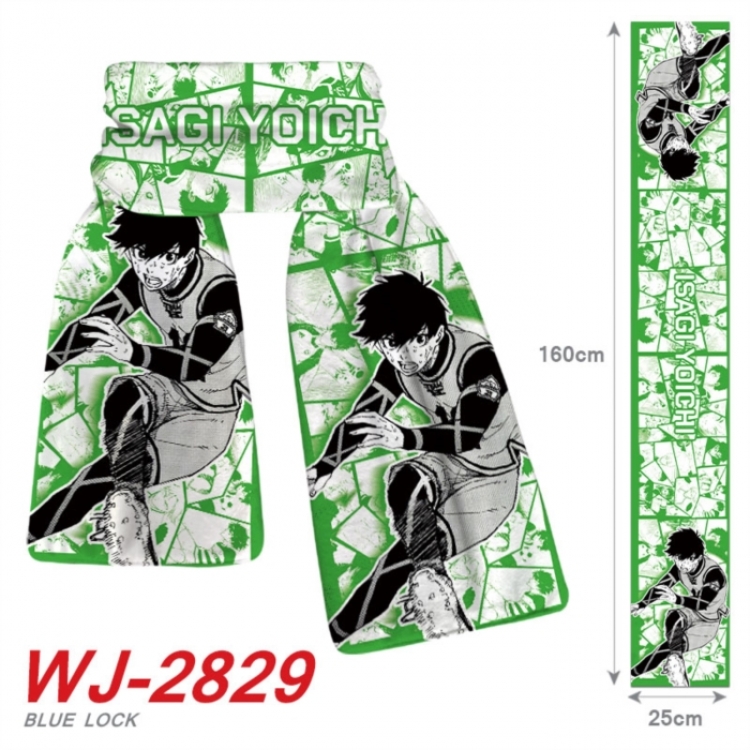 BLUE LOCK Anime Plush Impression Scarf Neck 25x160cm