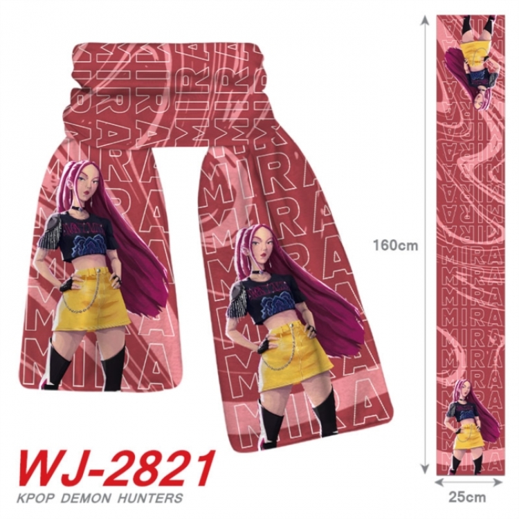 K-Pop:Demon Hunters Anime Plush Impression Scarf Neck 25x160cm