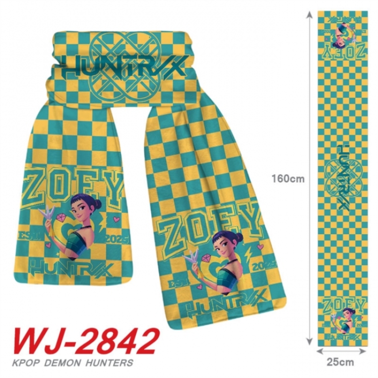 K-Pop:Demon Hunters Anime Plush Impression Scarf Neck 25x160cm