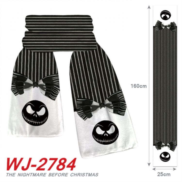 The Nightmare Before Christmas Anime Plush Impression Scarf Neck 25x160cm