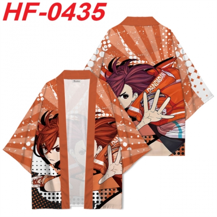 DANDADAN Anime digital printed French velvet kimono top from S to 4XL 