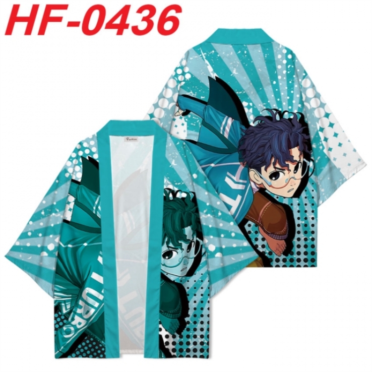 DANDADAN Anime digital printed French velvet kimono top from S to 4XL