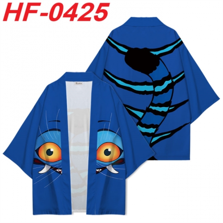 K-Pop:Demon Hunters Anime digital printed French velvet kimono top from S to 4XL 