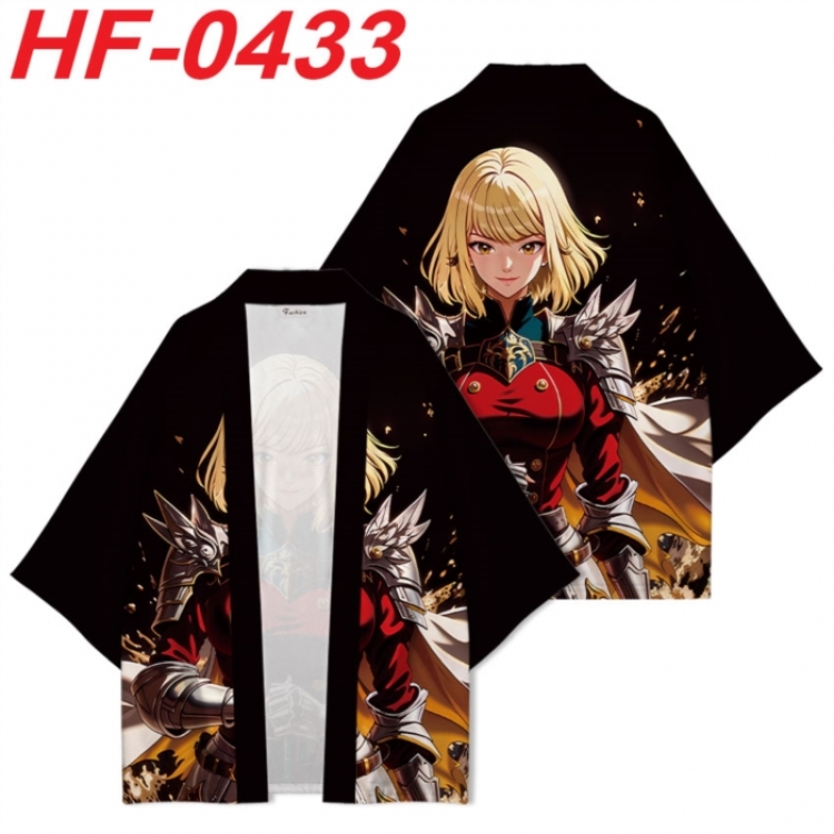 Solo Leveling:Arise Anime digital printed French velvet kimono top from S to 4XL 