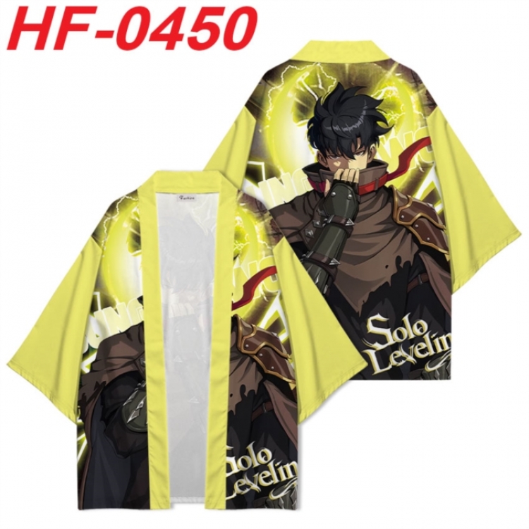 Solo Leveling:Arise Anime digital printed French velvet kimono top from S to 4XL 