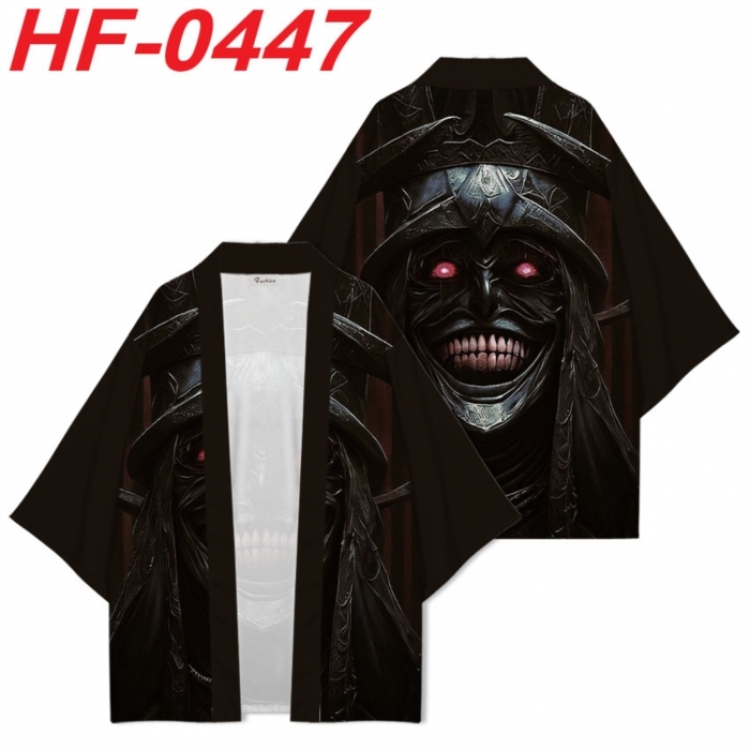 Solo Leveling:Arise Anime digital printed French velvet kimono top from S to 4XL 