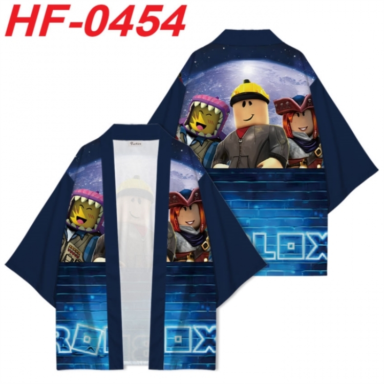 Roblox Anime digital printed French velvet kimono top from S to 4XL 