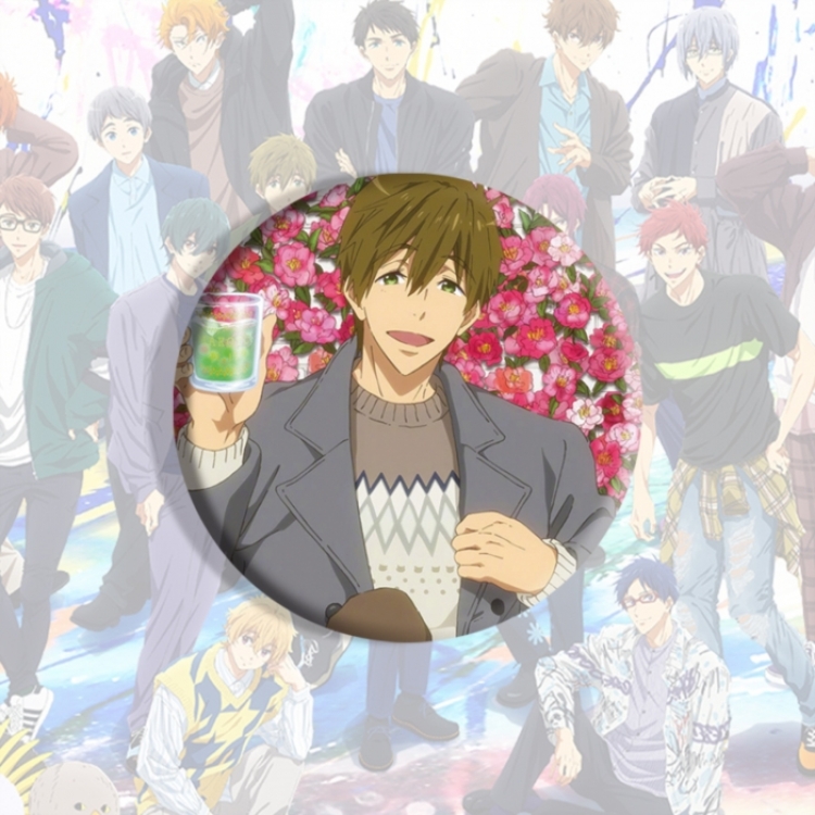 Free! Anime tinplate brooch badge price for 5 pcs