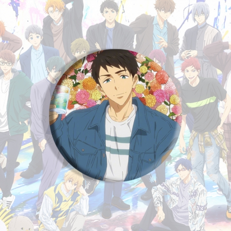 Free! Anime tinplate brooch badge price for 5 pcs