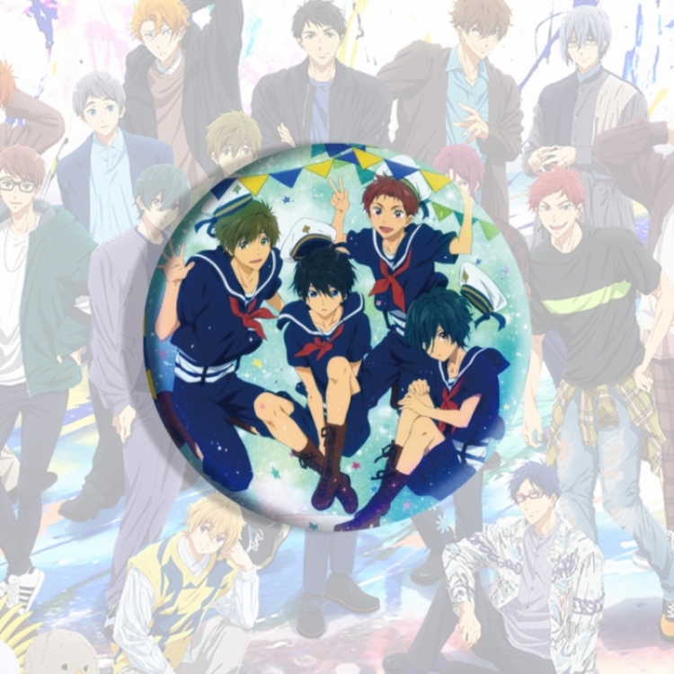 Free! Anime tinplate brooch badge price for 5 pcs