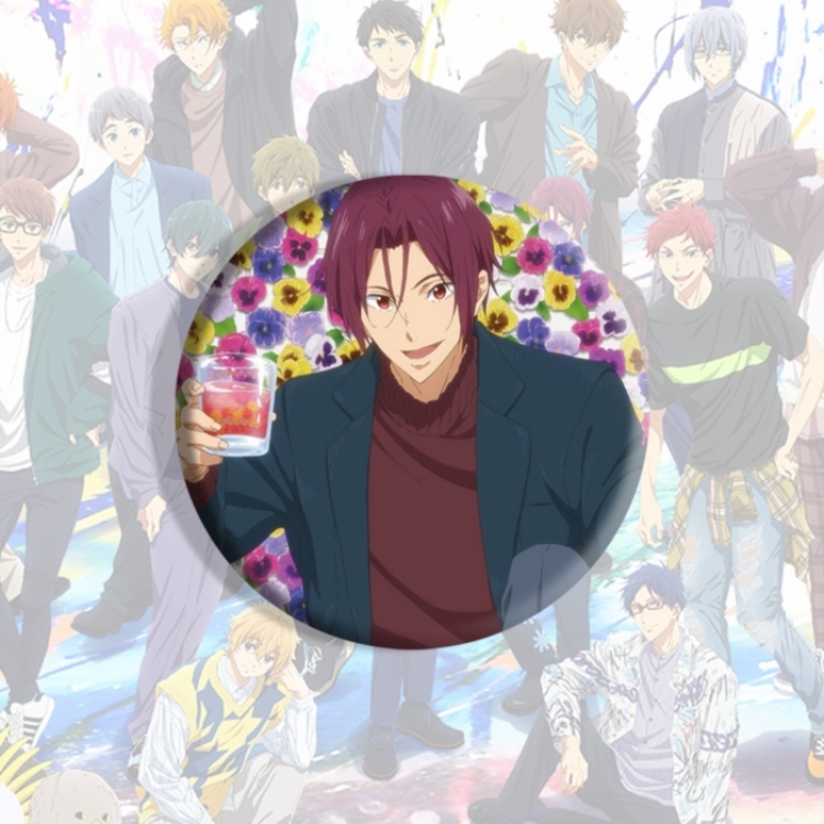 Free! Anime tinplate brooch badge price for 5 pcs