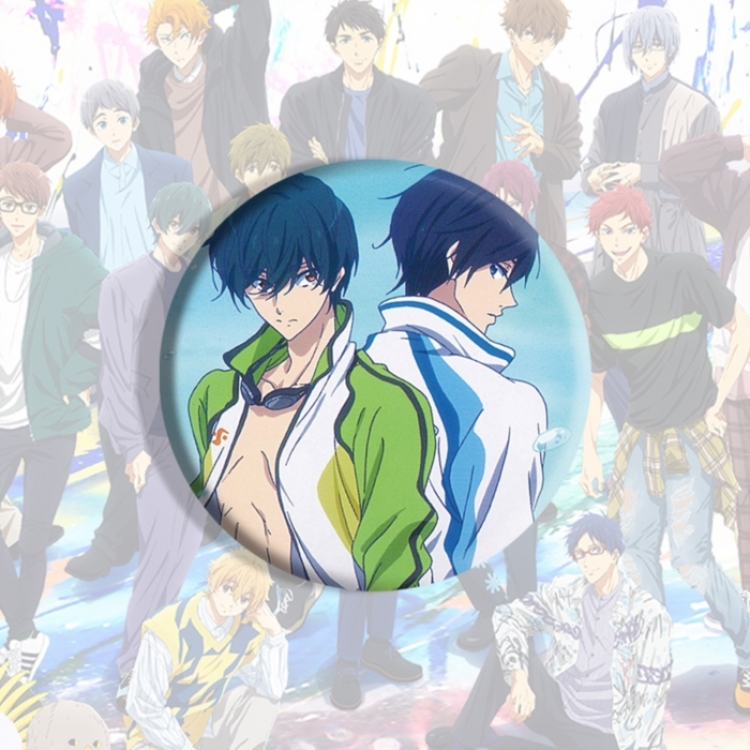 Free! Anime tinplate brooch badge price for 5 pcs
