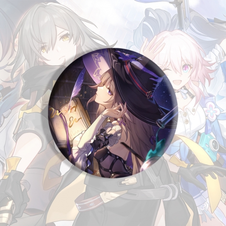 Honkai: Star Rail Anime tinplate brooch badge price for 5 pcs