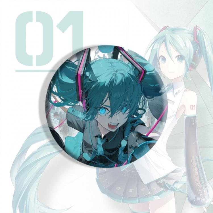 Hatsune Miku Anime tinplate brooch badge price for 5 pcs