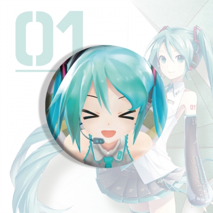 Hatsune Miku Anime tinplate brooch badge price for 5 pcs