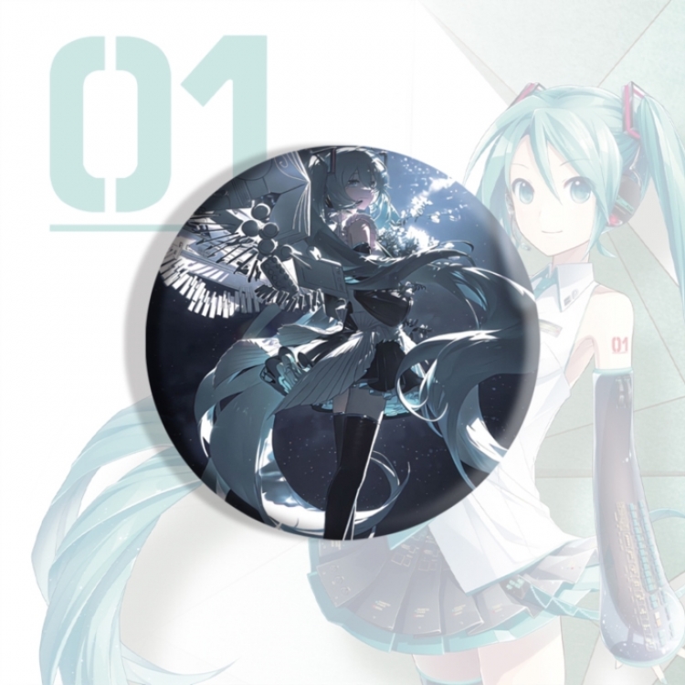 Hatsune Miku Anime tinplate brooch badge price for 5 pcs