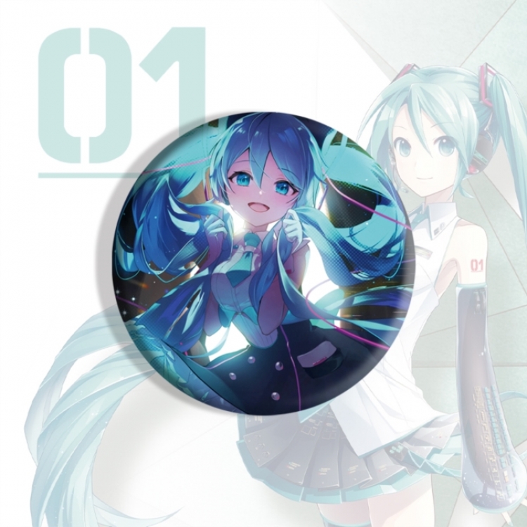 Hatsune Miku Anime tinplate brooch badge price for 5 pcs