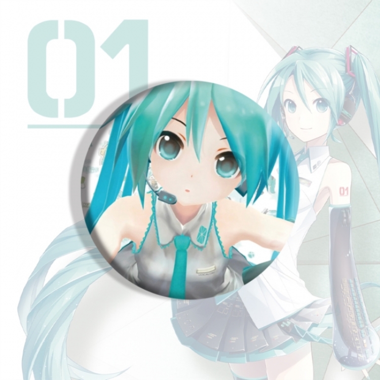 Hatsune Miku Anime tinplate brooch badge price for 5 pcs