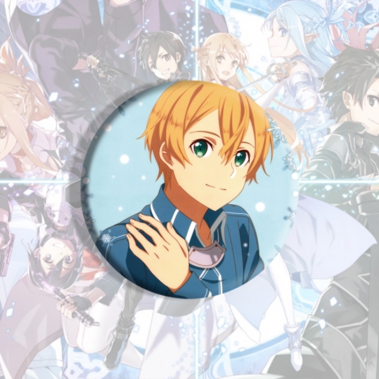 Sword Art Online Anime tinplate brooch badge price for 5 pcs
