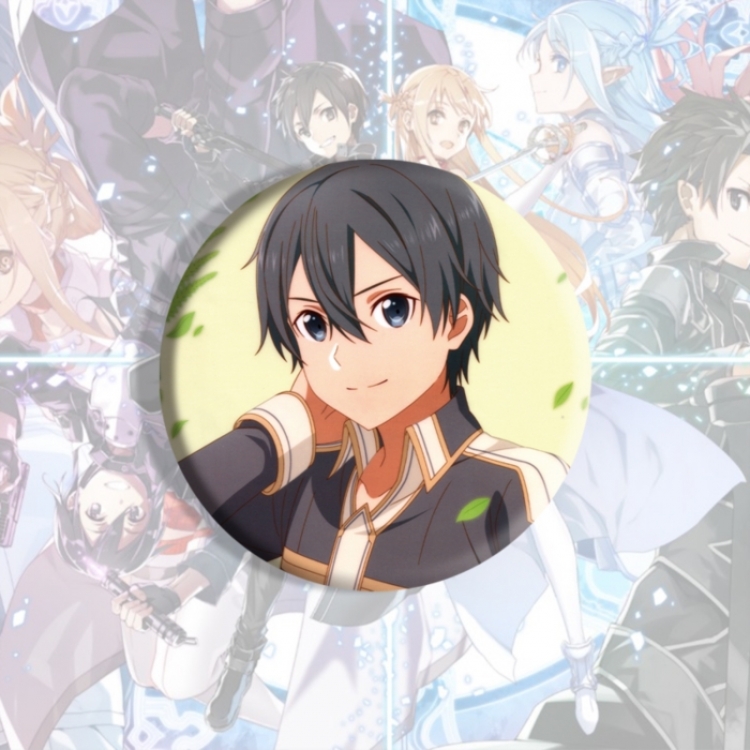 Sword Art Online Anime tinplate brooch badge price for 5 pcs