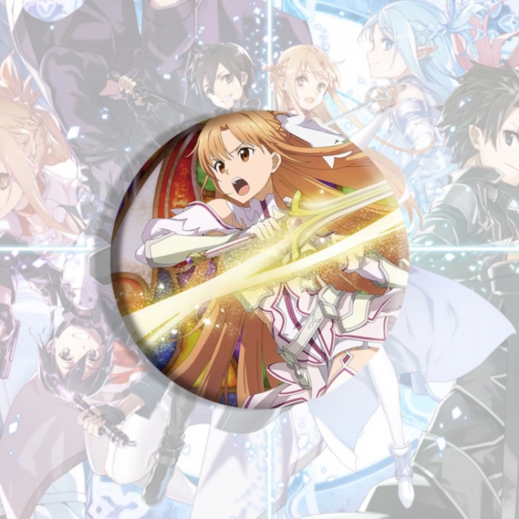 Sword Art Online Anime tinplate brooch badge price for 5 pcs