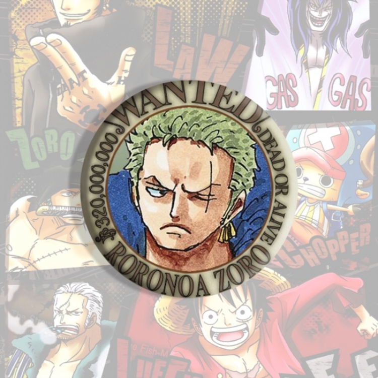 One Piece Anime tinplate brooch badge price for 5 pcs