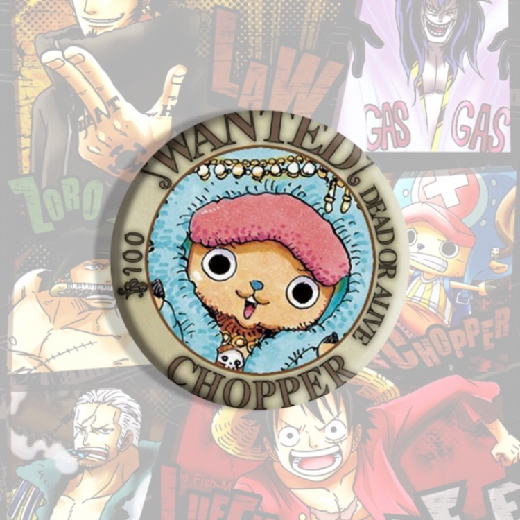 One Piece Anime tinplate brooch badge price for 5 pcs
