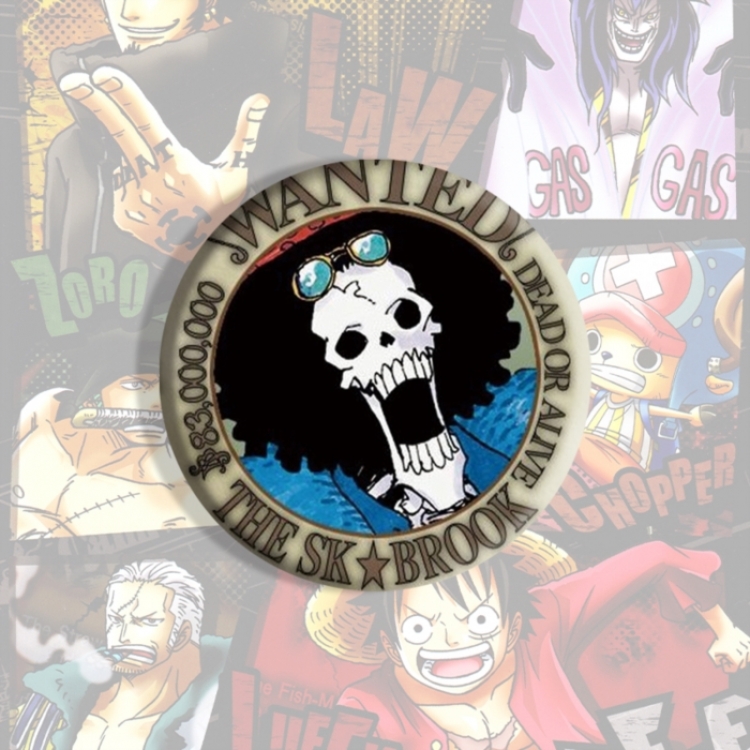 One Piece Anime tinplate brooch badge price for 5 pcs