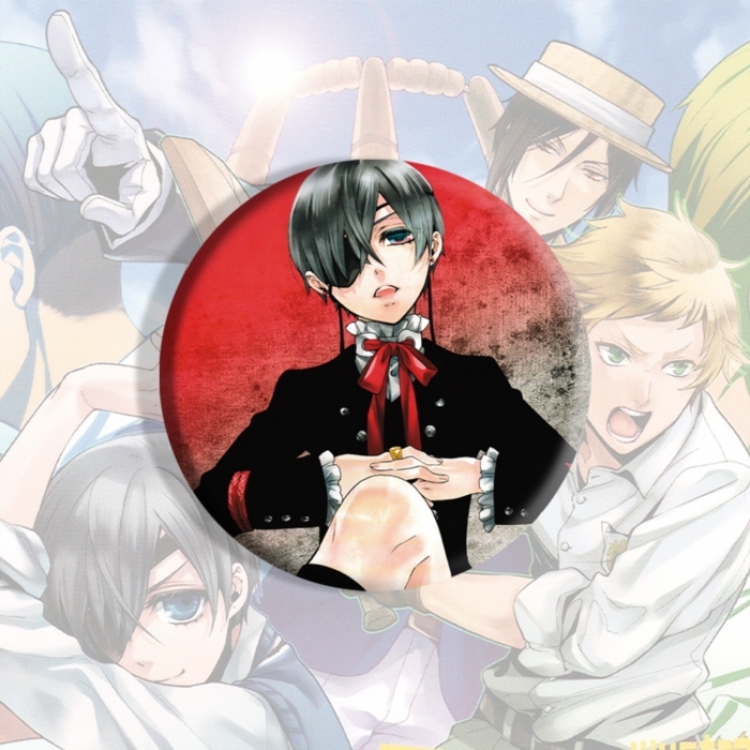 Kuroshitsuji Anime tinplate brooch badge price for 5 pcs