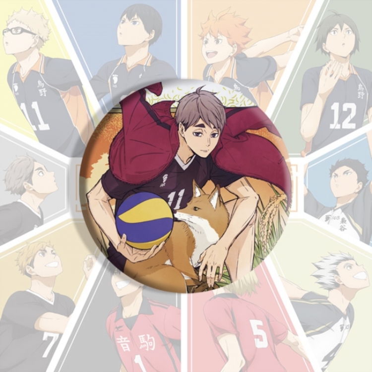 Haikyuu!! Anime tinplate brooch badge price for 5 pcs