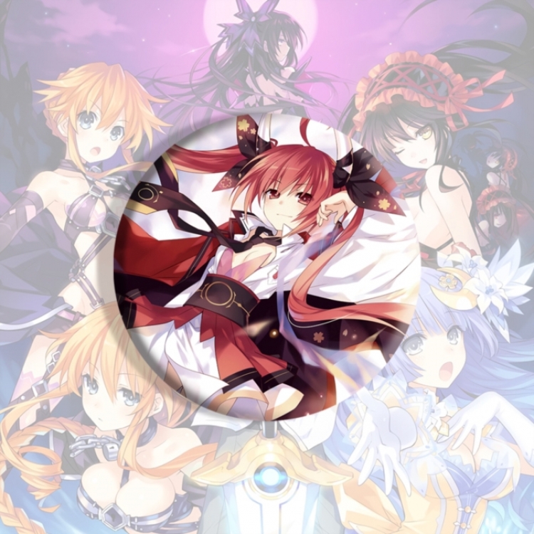 Date-A-Live Anime tinplate brooch badge price for 5 pcs