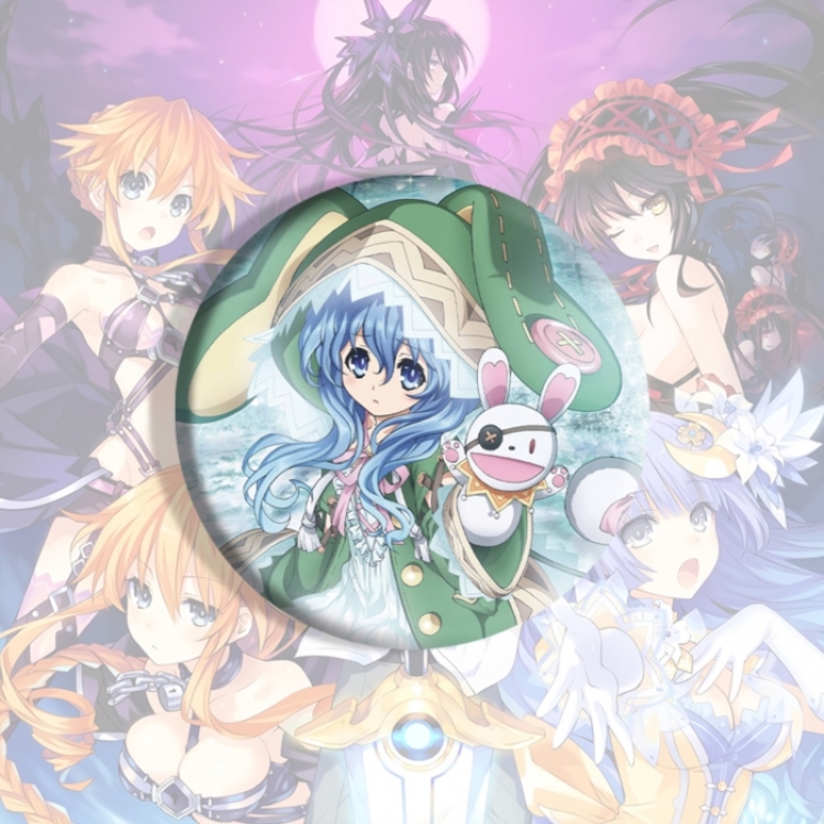 Date-A-Live Anime tinplate brooch badge price for 5 pcs