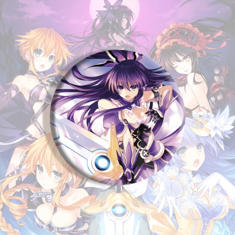 Date-A-Live Anime tinplate brooch badge price for 5 pcs