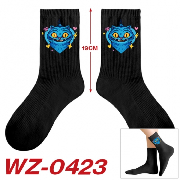 K-Pop:Demon Hunters Anime printing medium sock tube height 19cm price for  5 pairs