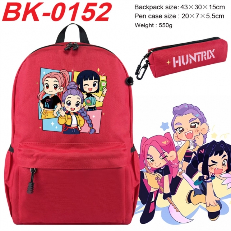 K-Pop:Demon Hunters Anime backpack pencil case set backpack 43X35X15CM