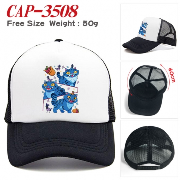 K-Pop:Demon Hunters Anime peripheral color printed mesh cap baseball cap size 60 ± 5cm