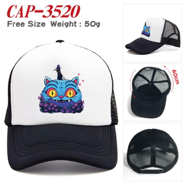 K-Pop:Demon Hunters Anime peripheral color printed mesh cap baseball cap size 60 ± 5cm