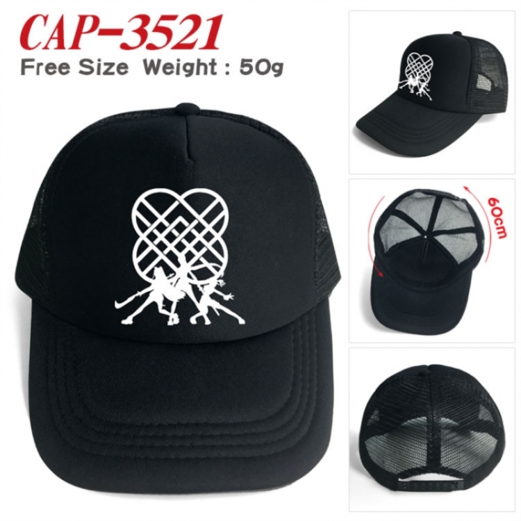 K-Pop:Demon Hunters Anime peripheral color printed mesh cap baseball cap size 60 ± 5cm