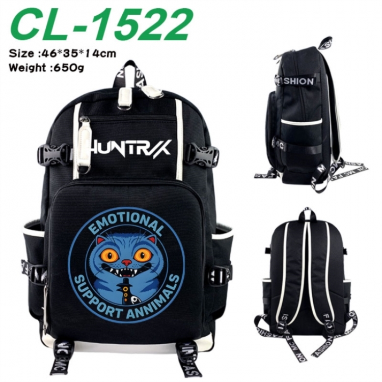 K-Pop:Demon Hunters Data USB backpack Cartoon printed student backpack 46X35X14CM 650G