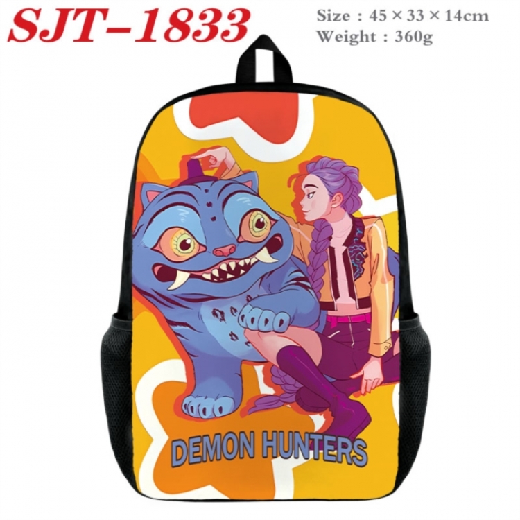 K-Pop:Demon Hunters Anime nylon canvas backpack student backpack 45x33x14cm