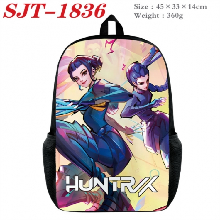 K-Pop:Demon Hunters Anime nylon canvas backpack student backpack 45x33x14cm
